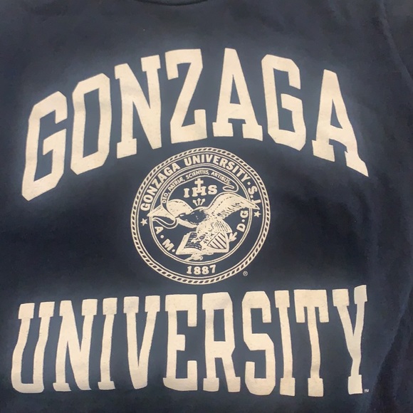 Navy Gonzaga University Champion Tee Shirt - Picture 3 of 3